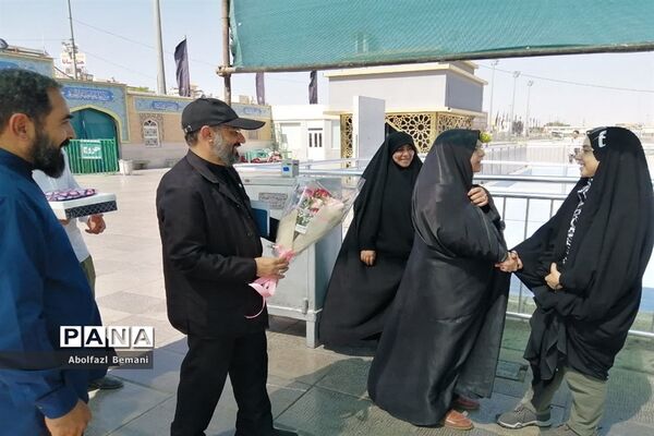 آیین استقبال از دانش‌آموز قمی شرکت کننده در المپیاد اندونزی
