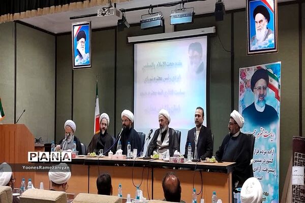 مراسم معارفه امام جمعه خلیل‌آباد در جلسه شورای اداری شهرستان