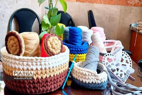 برگزاری کلاس رامی بافی در کانون ملائک شهرستان قرچک