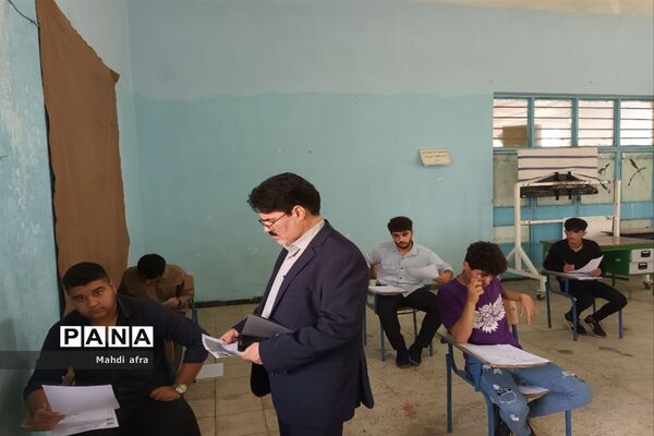 بازدید از حوزه‌های محل برگزاری امتحانات نهایی پایه دوازدهم شهرستان بهبهان