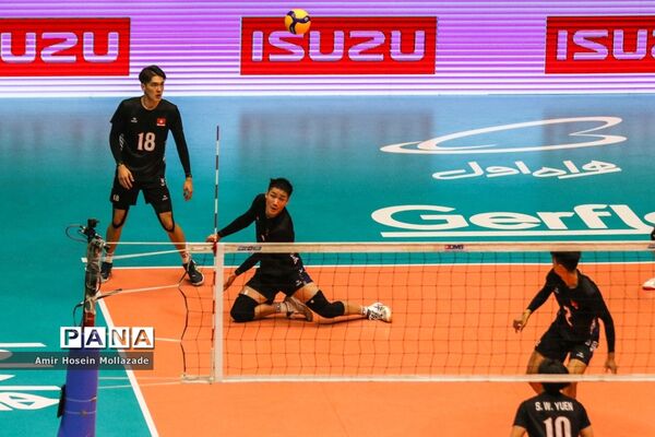 دیدار تیم های ایران و هنگ کنک در لیگ والیبال مردان آسیا