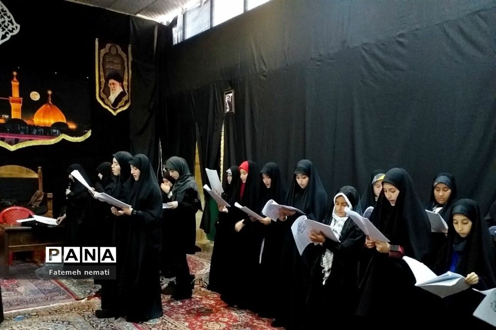 مراسم عزاداری شهادت حضرت‌رقیه (س) در پایگاه بسیج  ام‌ابیها ملارد