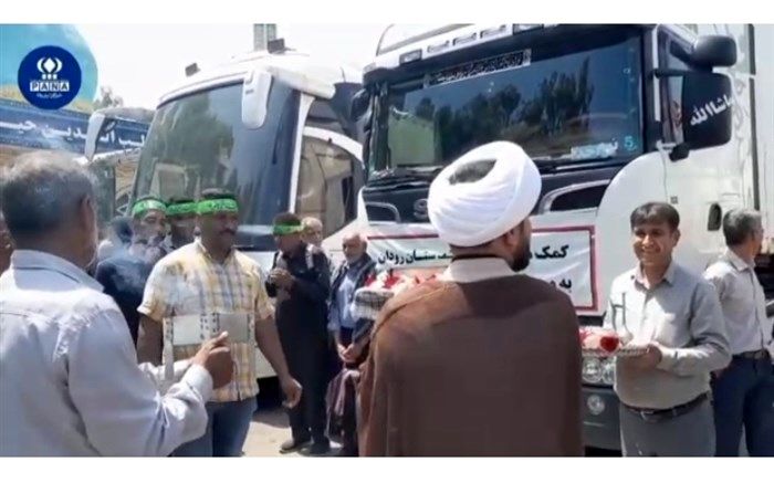 اعزام خدام و کمک‌های مردمی موکب حضرت علی اکبر (ع)رودان به کربلای معلی/فیلم