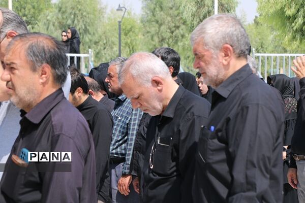 مراسم تشییع پیکر ابوالشهیدین «برجعلی زاده» در قم