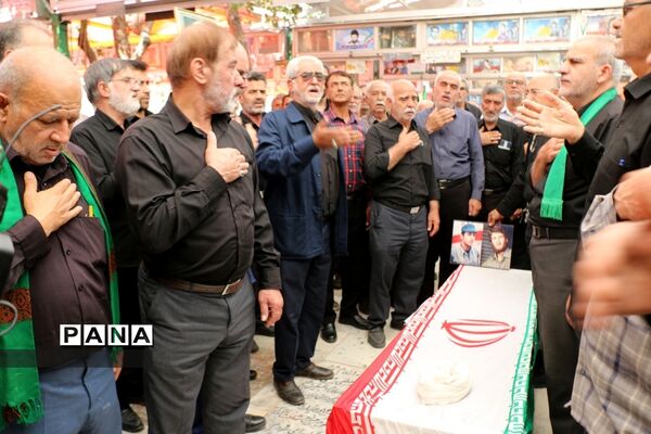 مراسم تشییع پیکر ابوالشهیدین «برجعلی زاده» در قم