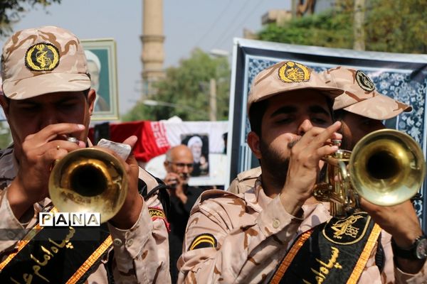 مراسم تشییع پیکر ابوالشهیدین «برجعلی زاده» در قم