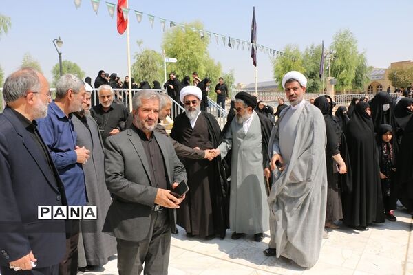 مراسم تشییع پیکر ابوالشهیدین «برجعلی زاده» در قم