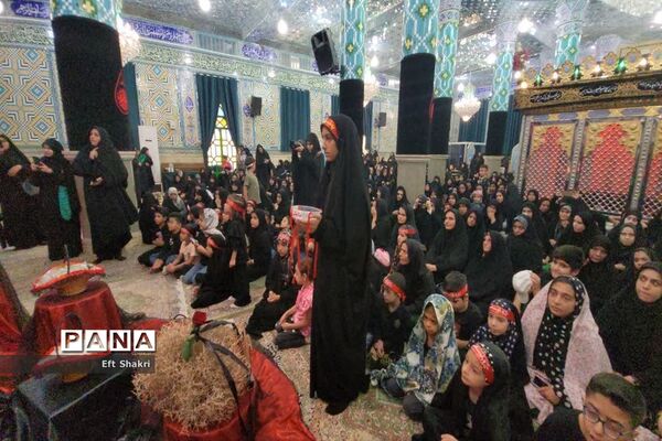 اجرای سرود در سالروز شهادت حضرت رقیه(س) توسط دانش آموزان دبستان ریاحین ناحیه یک یزد