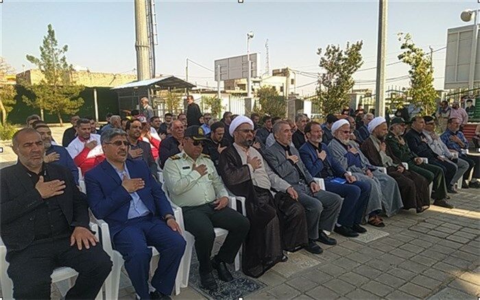 آئین غبارروبی گلزار شهدای شهر جعفریه به‌مناسبت هفته دولت