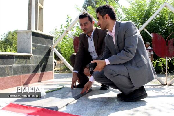 غبارروبی گلزار شهدا در گلوگاه