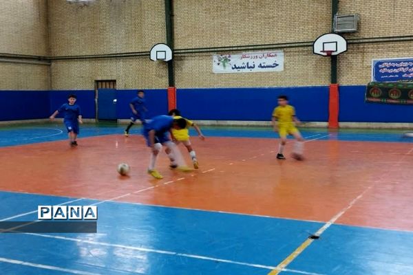 برگزاری بازی دوستانه بین تیم‌های فوتبال دانش‌آموزی ایران و افغانستان در شهرستان پیشوا