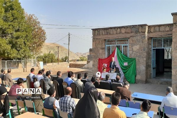 کلنگ‌زنی ساخت فضای آموزشی جدید در روستای  احمد‌آباد شهرستان کلات