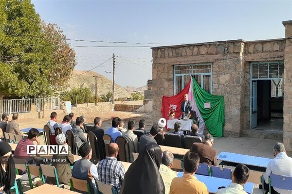 کلنگ‌زنی ساخت فضای آموزشی جدید در روستای  احمد‌آباد شهرستان کلات