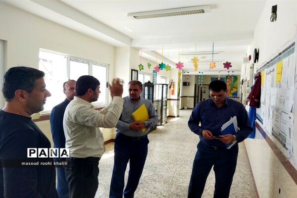 بازدید از پروژه مهر دبستان شهیدصدری گلوگاه