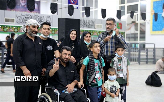 وضعیت زائران حسینی در مسیر اربعین مرز بین‌المللی مهران/فیلم