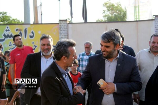 آیین افتتاحیه زمین چمن مصنوعی مدرسه شهدای دانایی بخش جوادآباد