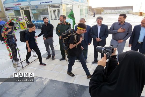 پیاده روی کاروان دانش‌آموزی خراسان شمالی به زیارت اربعین