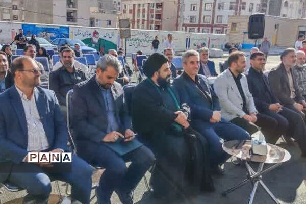آیین افتتاح زمین‌چمن و چهارباب مغازه دبستان ایمان در رودهن