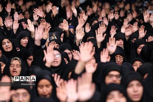 مراسم عزاداری هئیت‌های دانشجویی با حضور رهبر معظم انقلاب