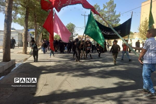 مراسم پیاده روی جاماندگان اربعین در شهرستان خلیل آباد