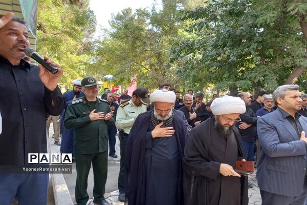 مراسم پیاده روی جاماندگان اربعین در شهرستان خلیل آباد