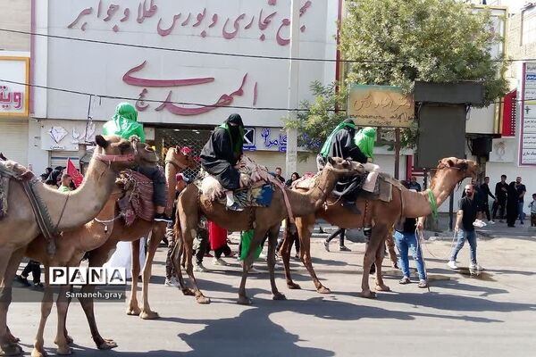 مراسم پیاده‌روی جاماندگان اربعین حسینی در شهرستان پاکدشت
