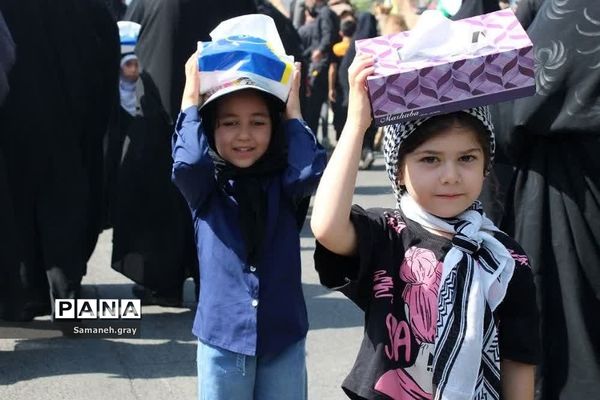 مراسم پیاده‌روی جاماندگان اربعین حسینی در شهرستان پاکدشت