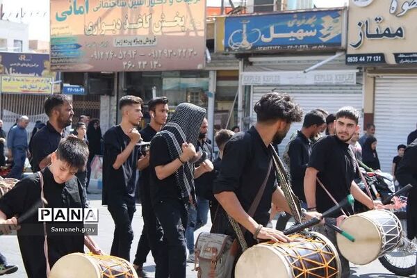 مراسم پیاده‌روی جاماندگان اربعین حسینی در شهرستان پاکدشت