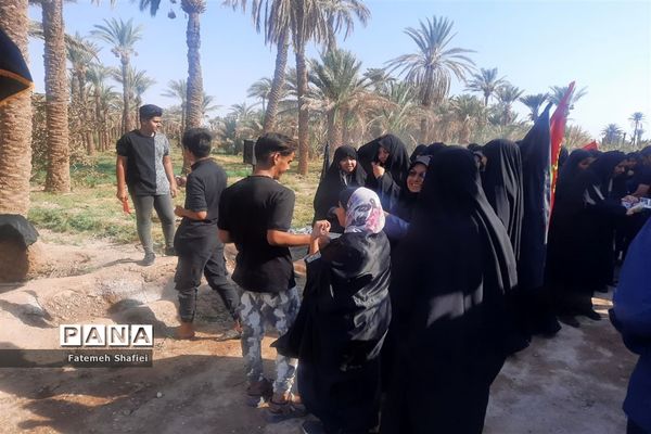 پیاده‌روی نمادین اربعین حسینی در روستای باقر آباد بافق