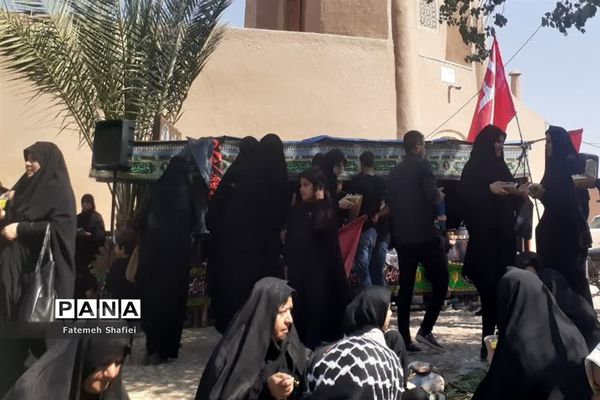 پیاده‌روی نمادین اربعین حسینی در روستای باقر آباد بافق