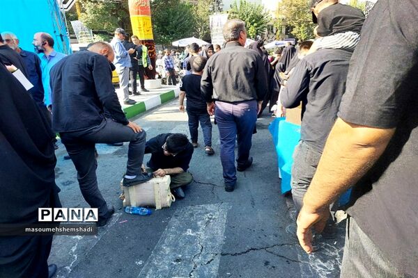 قدم قدم تا دلدادگی به آستان مطهر و نورانی  جاماندگان اربعین حسینی