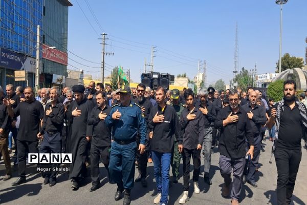مراسم پیاده‌روی و عزاداری جاماندگان اربعین حسینی در شهرستان پیشوا