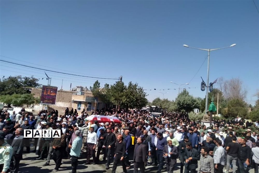 مراسم تشییع پیکر شهید داوود صبوری در داورزن