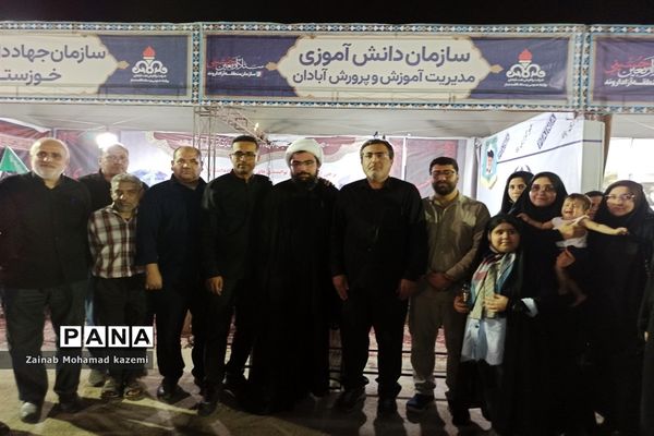 موکب سازمان دانش‌آموزی آبادان در مرز شلمچه