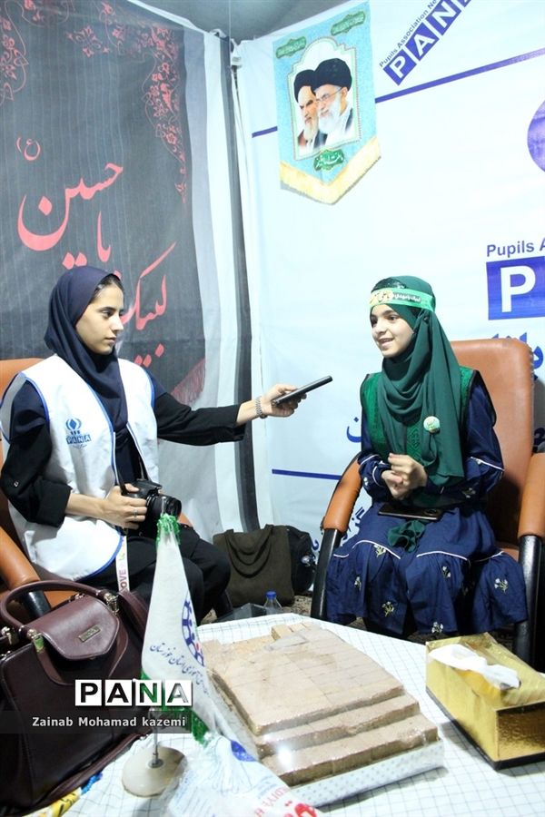 موکب سازمان دانش‌آموزی آبادان در مرز شلمچه