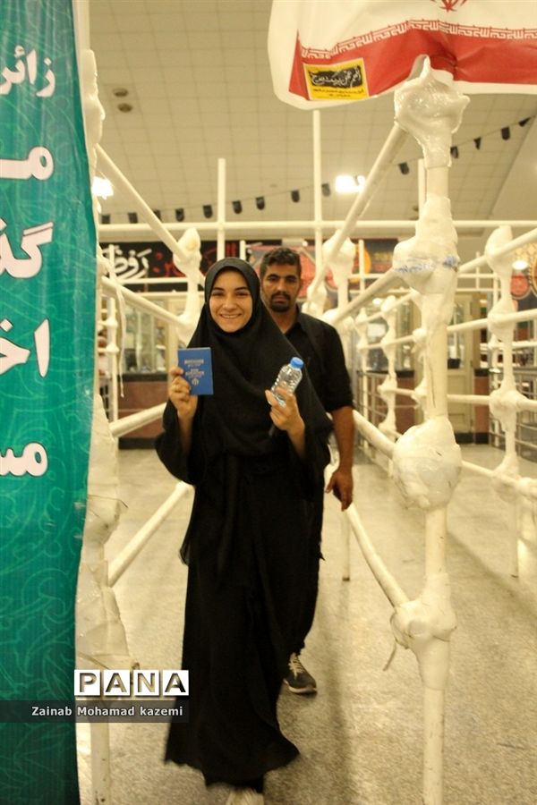 موکب سازمان دانش‌آموزی آبادان در مرز شلمچه