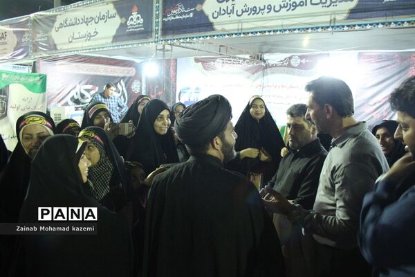 موکب سازمان دانش‌آموزی آبادان در مرز شلمچه