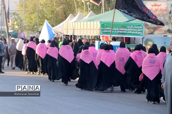 کاروان دانش‌آموزی پیاده‌روی اربعین استان مرکزی