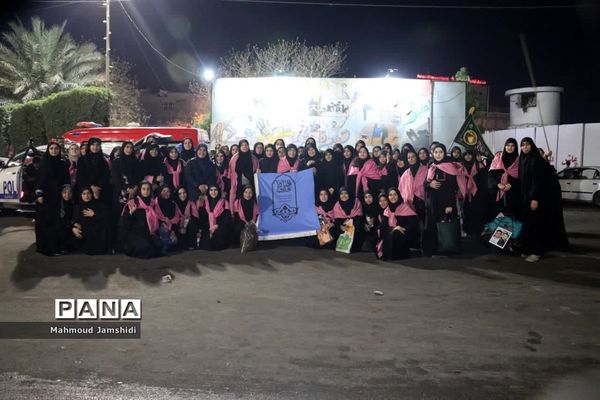 کاروان دانش‌آموزی پیاده‌روی اربعین استان مرکزی