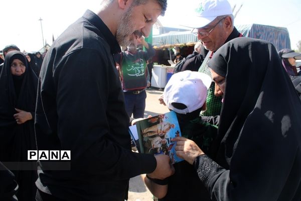 حضور معاون پرورشی و فرهنگی آموزش و پرورش در موکب عشاق الحسین سازمان دانش‌آموزی در کربلای معلی