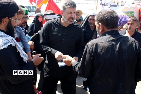 حضور معاون پرورشی و فرهنگی آموزش و پرورش در موکب عشاق الحسین سازمان دانش‌آموزی در کربلای معلی