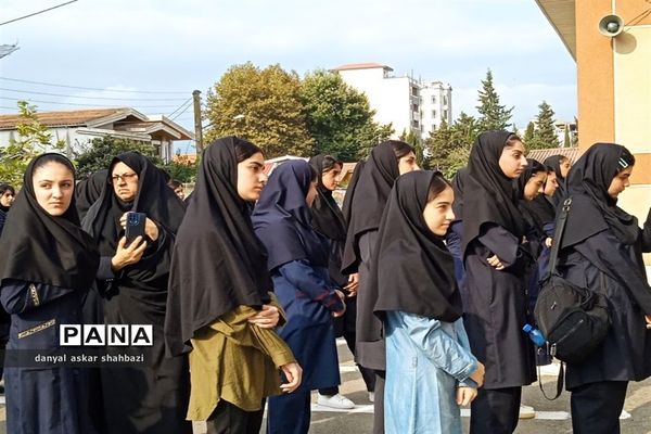 مانور بازگشایی مدارس در نور