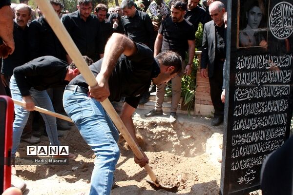 مراسم تشییع شهید مدافع حرم نسیم‌شهری