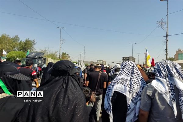 نمایش عشق و ایمان به امام حسین(ع) در راهپیمایی اربعین حسینی