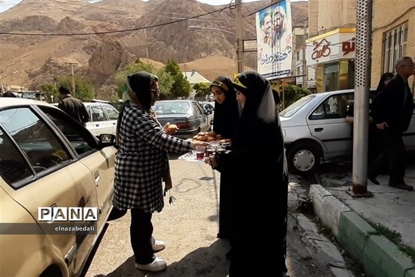 موکب دانش‌آموزی اربعین‌حسینی در شهرستان فیروزکوه