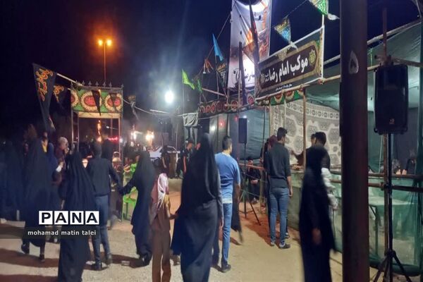 پذیرایی موکب‌ها از زوار اربعین حسینی در بافق