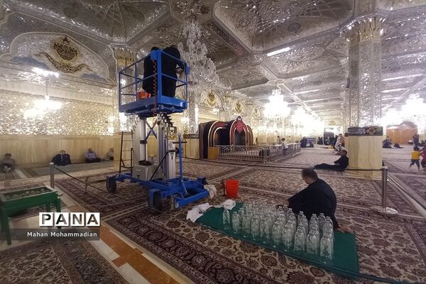حرم مطهر رضوی به پیشواز اربعین سالار شهدا اباعبدلله الحسین (ع) می رود