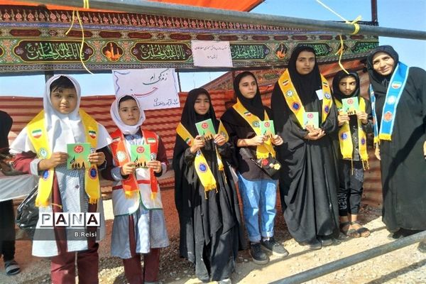 برپایی موکب آموزش و پرورش منطقه لاران  در سورشجان