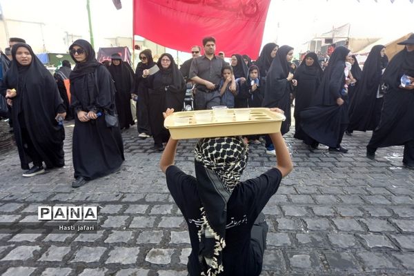 حضور با شکوه مردم عزادار حسینی در پیاده‌روی جاماندگان اربعین