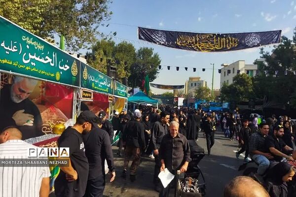 موکب حب الحسین(ع)  فشافویه درمسیر پیاده‌روی جاماندگان اربعین حسینی